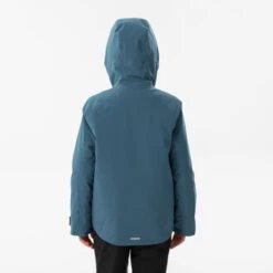 WEDZE Kids' Downhill Ski Padded Jacket - 550 Blue -WEDZE SHOP kids downhill ski padded jacket 550 blue 4