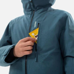 WEDZE Kids' Downhill Ski Padded Jacket - 550 Blue -WEDZE SHOP kids downhill ski padded jacket 550 blue 5