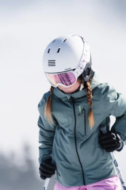 WEDZE Kids’ Ski Jacket - 550 Green -WEDZE SHOP kids downhill ski padded jacket 550 green 16