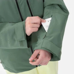 WEDZE Kids’ Ski Jacket - 550 Green -WEDZE SHOP kids downhill ski padded jacket 550 green 6