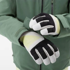 WEDZE Kids’ Ski Jacket - 550 Green -WEDZE SHOP kids downhill ski padded jacket 550 green 7