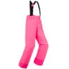 WEDZE Kids' Downhill Ski Pants - 100 Pink