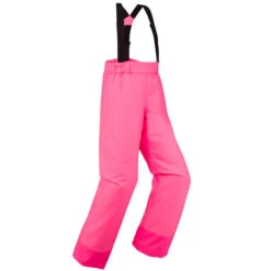 WEDZE Kids' Downhill Ski Pants - 100 Pink