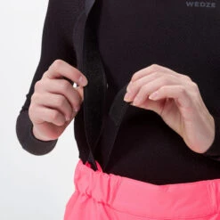 WEDZE Kids' Downhill Ski Pants - 100 Pink -WEDZE SHOP kids downhill ski pants 100 pink 5