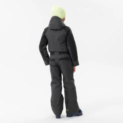 WEDZE Kids' Downhill Skiing Suit - 500 Grey -WEDZE SHOP kids downhill skiing suit 500 grey 11