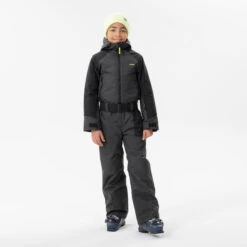 WEDZE Kids' Downhill Skiing Suit - 500 Grey -WEDZE SHOP kids downhill skiing suit 500 grey 13