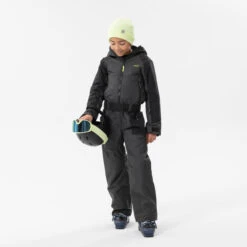 WEDZE Kids' Downhill Skiing Suit - 500 Grey -WEDZE SHOP kids downhill skiing suit 500 grey 14