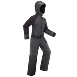 WEDZE Kids' Downhill Skiing Suit - 500 Grey