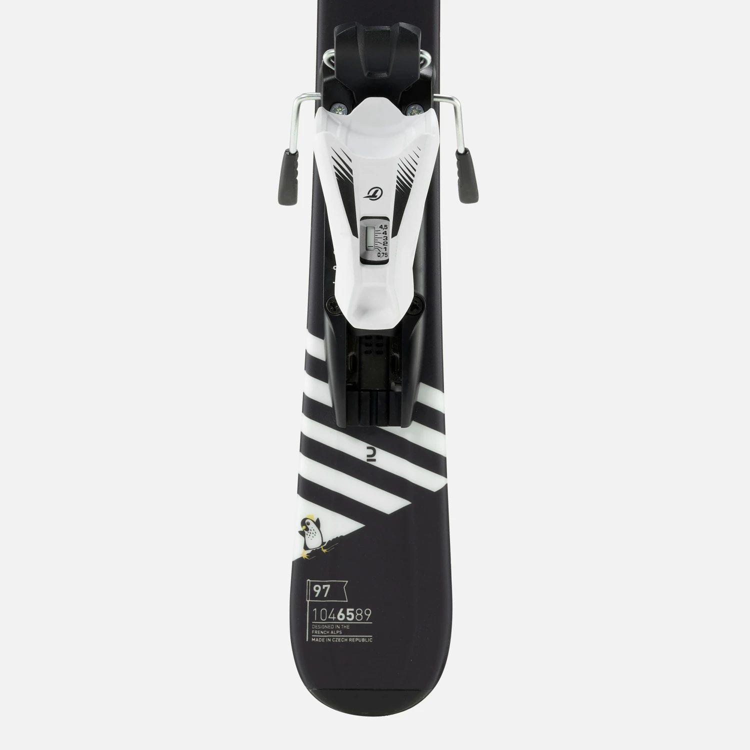 WEDZE Kids' Downhill Skis - Boost 500 Black/White 6 WEDZE Kids' Downhill Skis - Boost 500 Black/White - Image 6