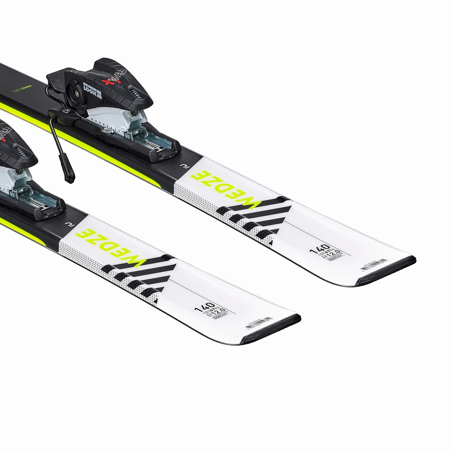 WEDZE Kids’ Downhill Skis With Bindings - Boost 500 White/Yellow 5 WEDZE Kids’ Downhill Skis With Bindings - Boost 500 White/Yellow - Image 5