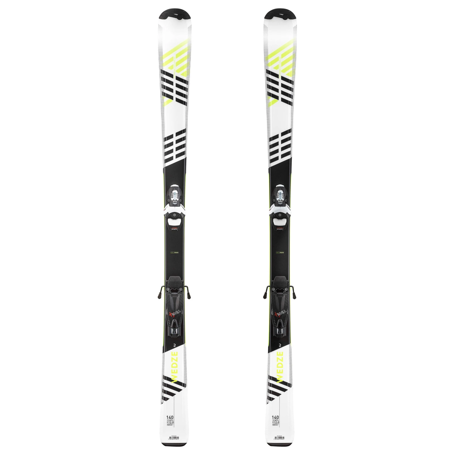 WEDZE Kids’ Downhill Skis With Bindings - Boost 500 White/Yellow 1 WEDZE Kids’ Downhill Skis With Bindings - Boost 500 White/Yellow