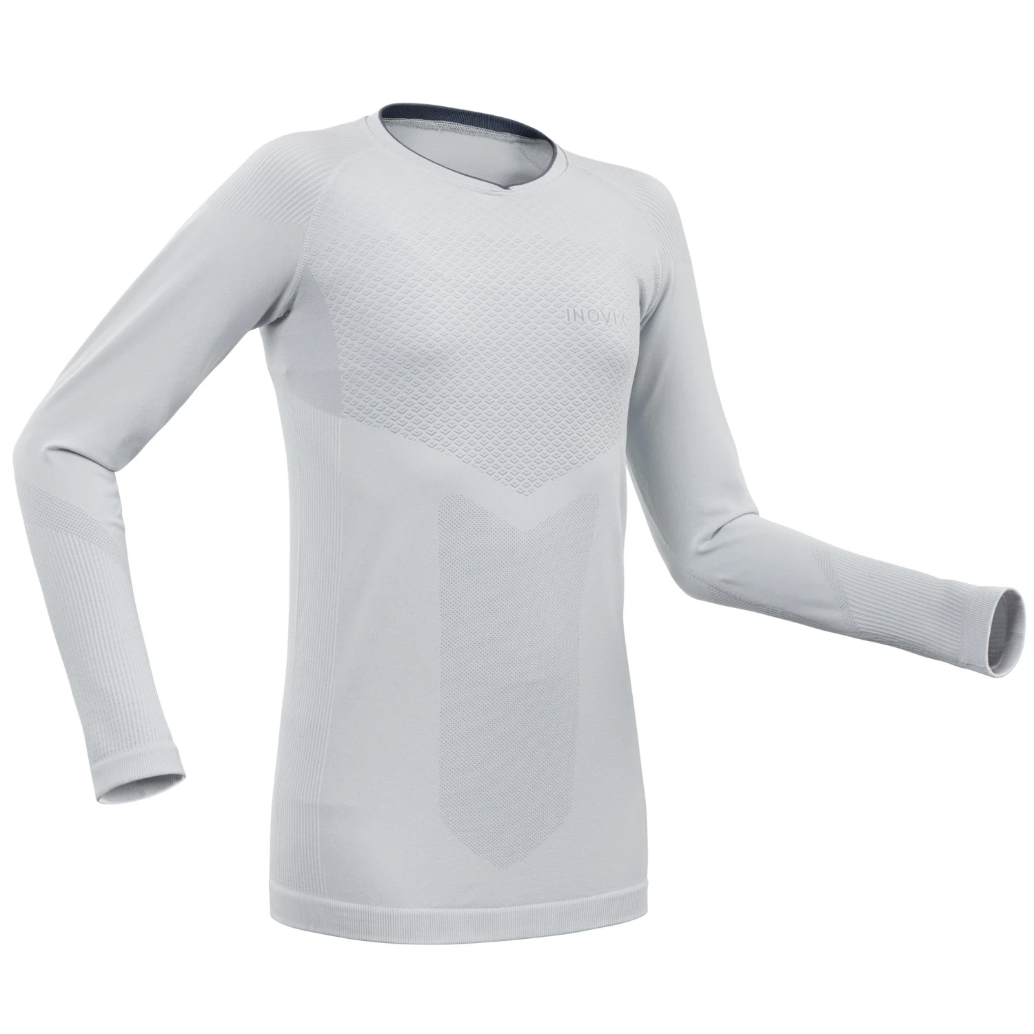 Kids' High-Tech Cross-Country Skiing Base Layer - UW 500 Grey 1 Kids' High-Tech Cross-Country Skiing Base Layer - UW 500 Grey