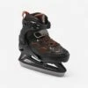 Kids' Ice Skates - FIT 100 Black/Orange