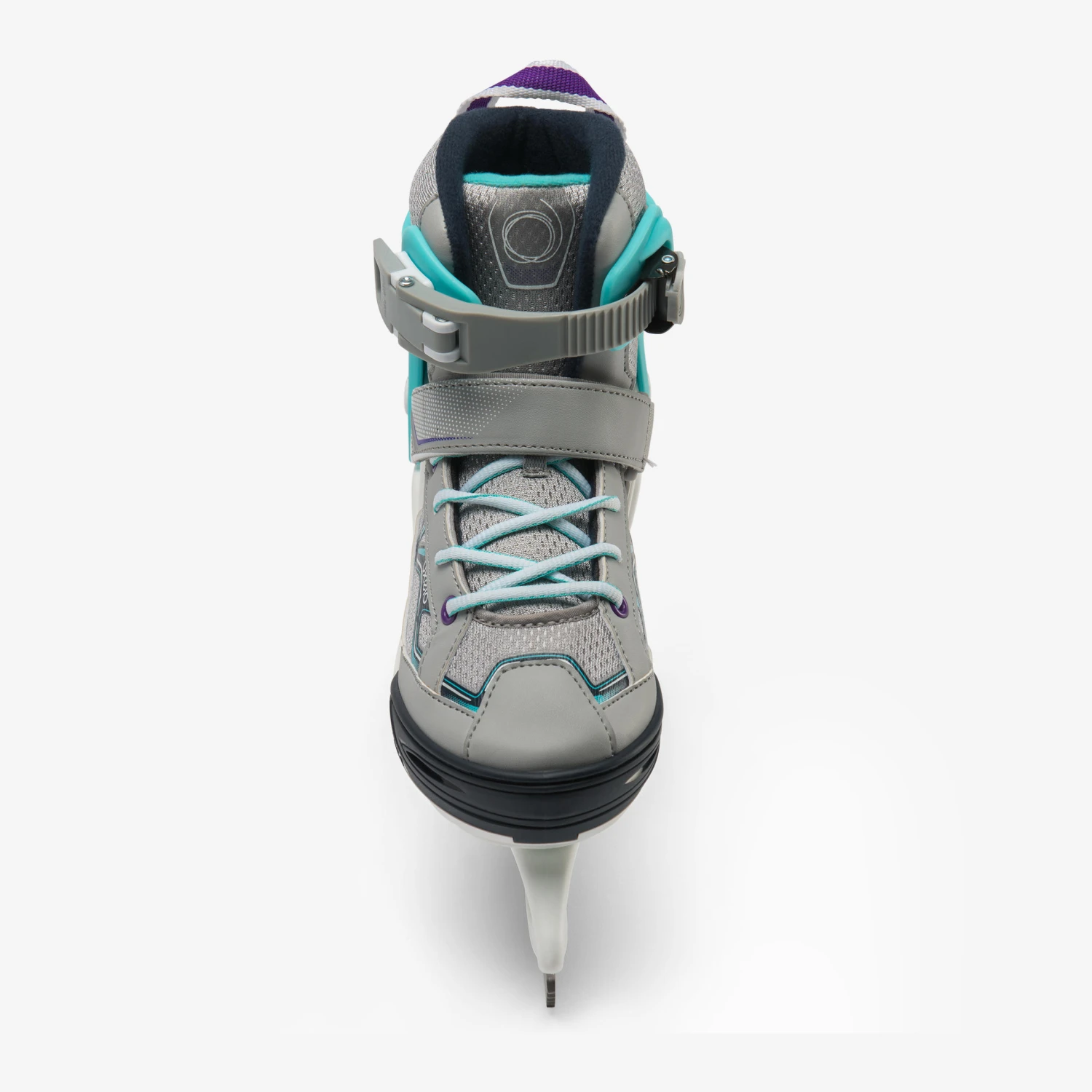 Kids' Ice Skates - FIT 100 Grey/Turquoise 5 Kids' Ice Skates - FIT 100 Grey/Turquoise - Image 5