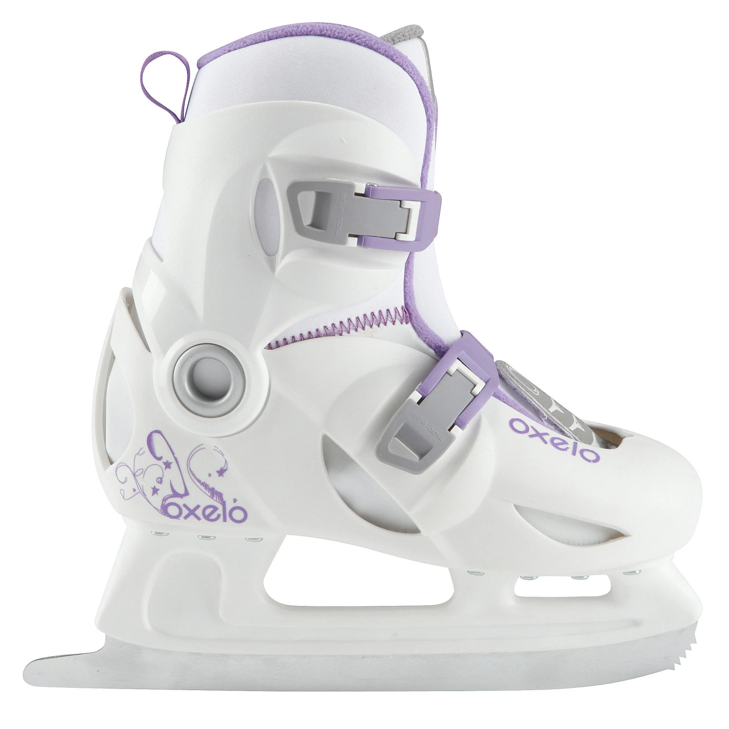 Kids' Ice Skates - Play 3 White/Purple 2 Kids' Ice Skates - Play 3 White/Purple - Image 2
