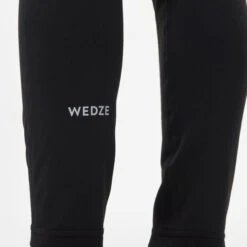 WEDZE Kids' Ski Base Layer Bottoms - BL 500 Black -WEDZE SHOP kids ski base layer bottoms bl 500 black 7