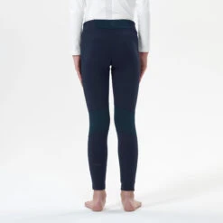 WEDZE Kids' Ski Base Layer Bottoms – BL 500 Blue -WEDZE SHOP kids ski base layer bottoms bl 500 blue 5