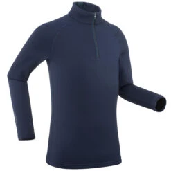 WEDZE Kids' Ski Base Layer Half-Zip Top - BL 500
