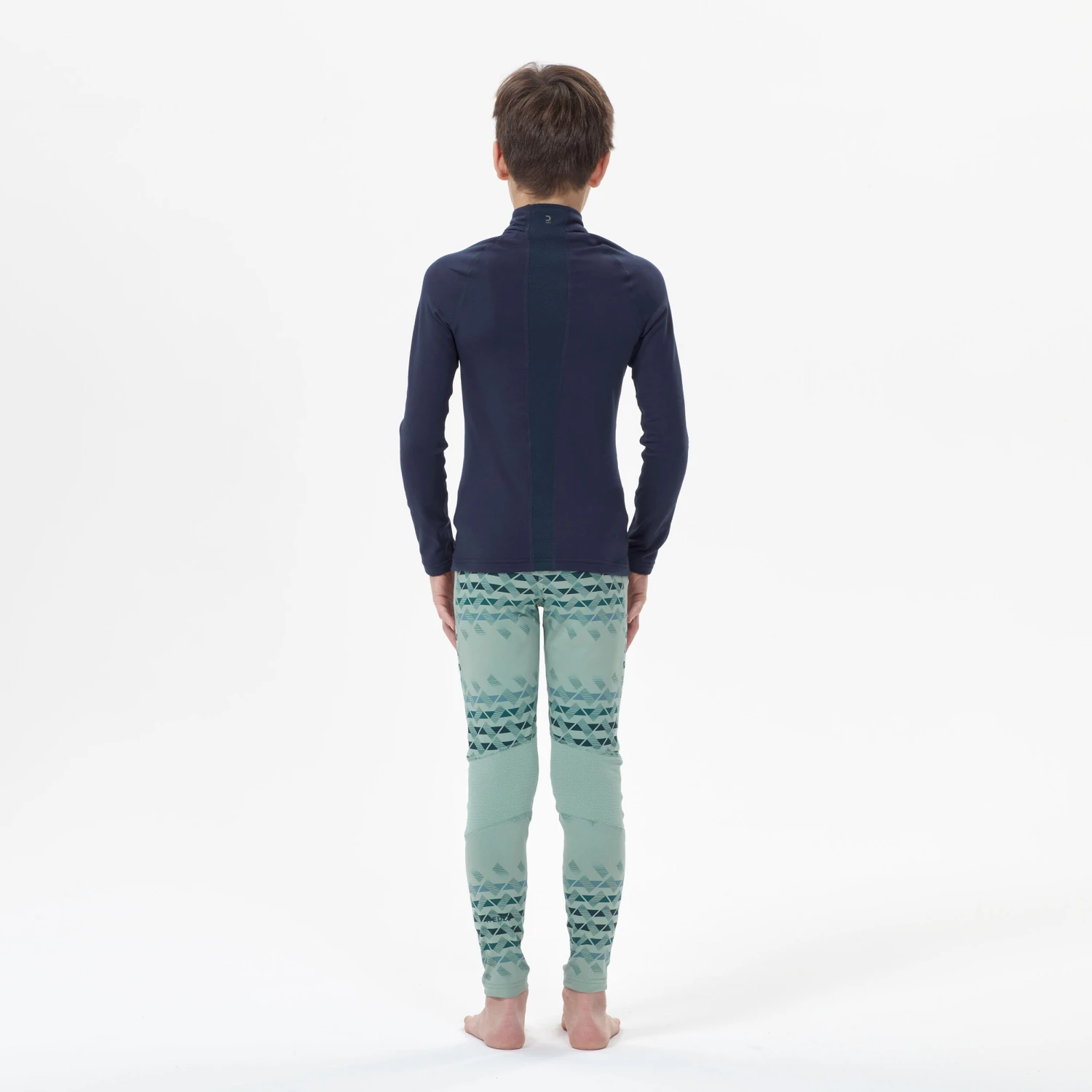 WEDZE Kids' Ski Base Layer Half-Zip Top - BL 500 4 WEDZE Kids' Ski Base Layer Half-Zip Top - BL 500 - Image 4