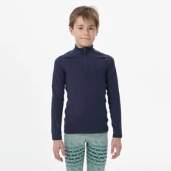 WEDZE Kids' Ski Base Layer Half-Zip Top - BL 500 11 WEDZE Kids' Ski Base Layer Half-Zip Top - BL 500 -WEDZE SHOP kids ski base layer half zip top bl 500 4