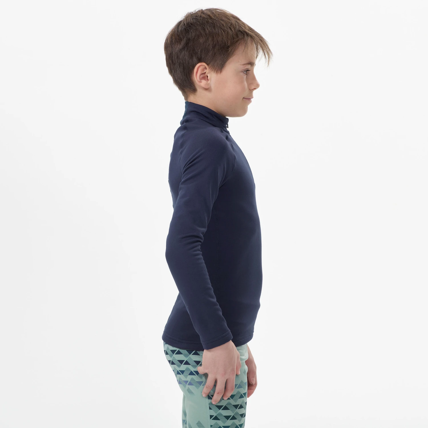 WEDZE Kids' Ski Base Layer Half-Zip Top - BL 500 7 WEDZE Kids' Ski Base Layer Half-Zip Top - BL 500 - Image 7