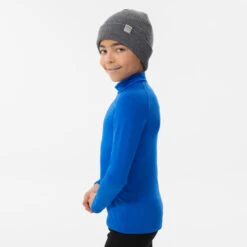 WEDZE Kids’ Ski Base Layer Top – BL 500 Blue 7 WEDZE Kids’ Ski Base Layer Top – BL 500 Blue -WEDZE SHOP kids ski base layer top bl 500 blue 2