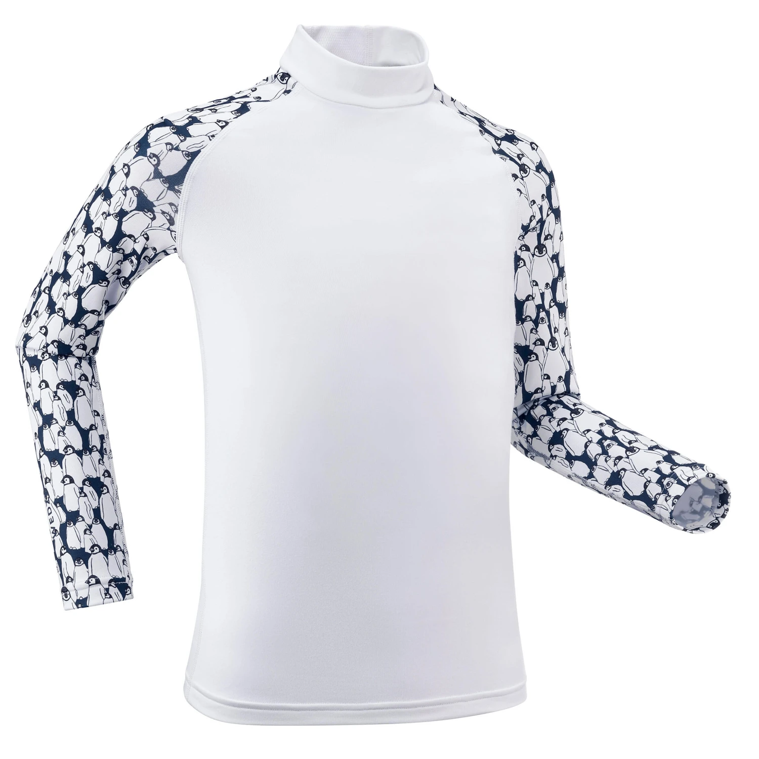 WEDZE Kids' Ski Base Layer Top - BL 500 White 1 WEDZE Kids' Ski Base Layer Top - BL 500 White