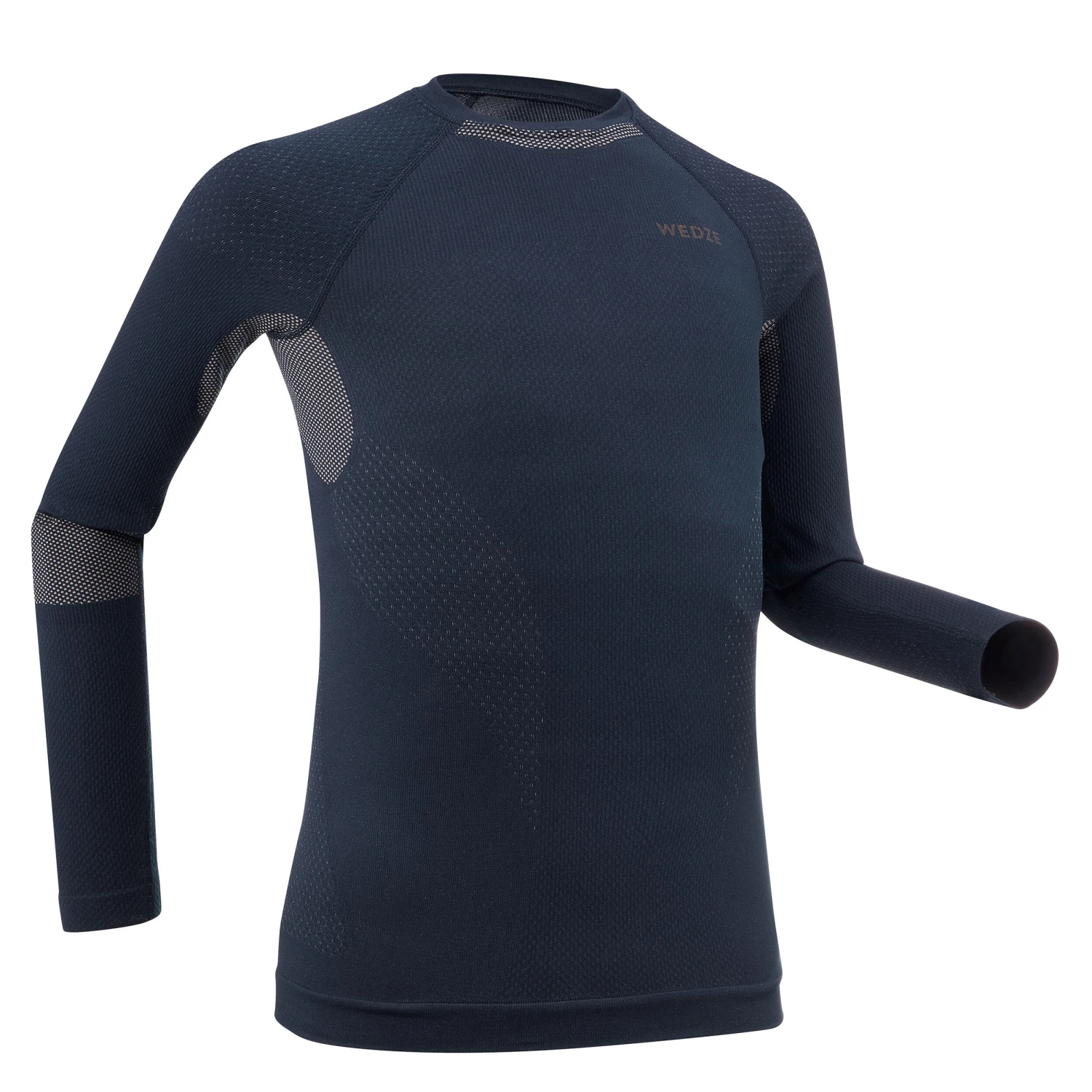 WEDZE Kids’ Ski Base Layer Top - BL 500 Blue 1 WEDZE Kids’ Ski Base Layer Top - BL 500 Blue