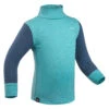 WEDZE Kids' Ski Base Layer Top - Meriwarm Blue