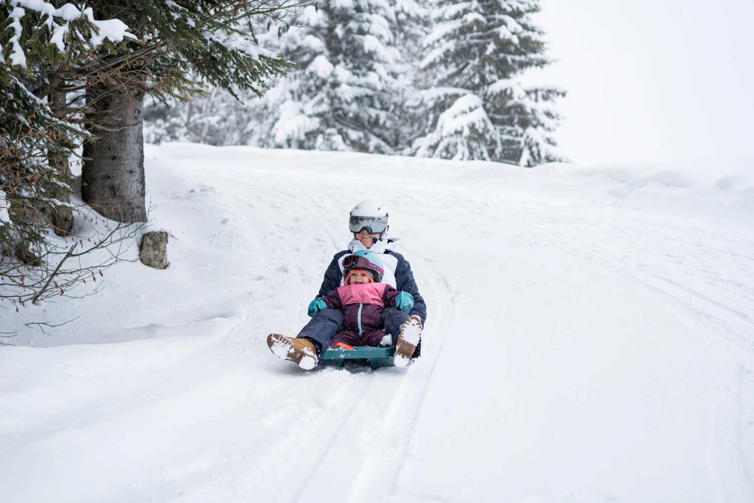 WEDZE Kids' Ski Bib Pants - Warm Purple 8 WEDZE Kids' Ski Bib Pants - Warm Purple - Image 8
