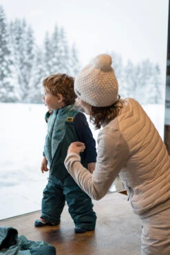 WEDZE Kids' Ski Fleece Jacket - Midwarm Blue -WEDZE SHOP kids ski fleece jacket midwarm blue 8