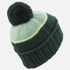 WEDZE Kids’ Ski Hat - Grand Nord Green -WEDZE SHOP kids ski hat grand nord green 2