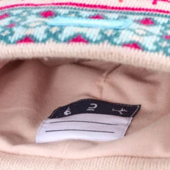 WEDZE Kids’ Ski Hat - Pink/Turquoise -WEDZE SHOP kids ski hat pink turquoise 6