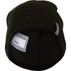 WEDZE Kids’ Ski Hat - Pure Black -WEDZE SHOP kids ski hat pure black 2