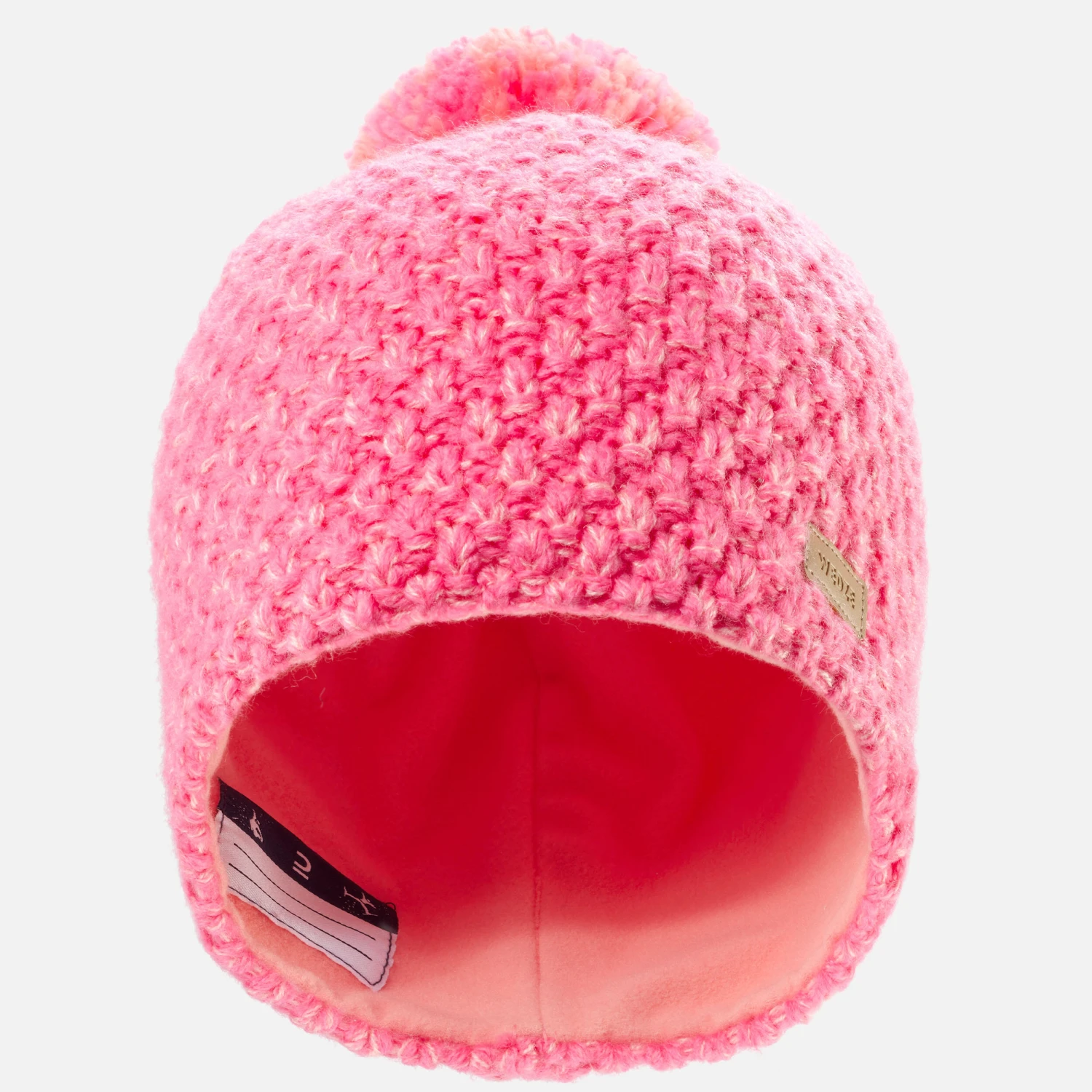 WEDZE Kids’ Ski Hat - Timeless Pink 2 WEDZE Kids’ Ski Hat - Timeless Pink - Image 2