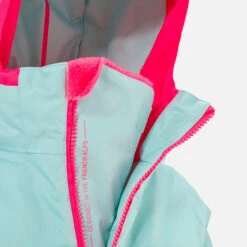 WEDZE Kids' Downhill Ski Jacket - PNF 500 Blue 10 WEDZE Kids' Downhill Ski Jacket - PNF 500 Blue -WEDZE SHOP kids ski jacket 500 turquoise 2