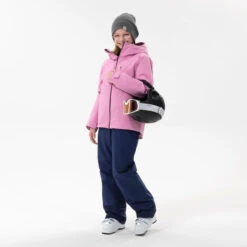 WEDZE Kids’ Ski Jacket - 550 Pink 22 WEDZE Kids’ Ski Jacket - 550 Pink -WEDZE SHOP kids ski jacket 550 pink 10