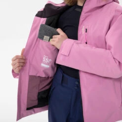 WEDZE Kids’ Ski Jacket - 550 Pink 19 WEDZE Kids’ Ski Jacket - 550 Pink -WEDZE SHOP kids ski jacket 550 pink 7