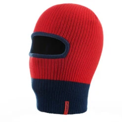 WEDZE Kids' Ski Knit Balaclava - Red -WEDZE SHOP kids ski knit balaclava red 3