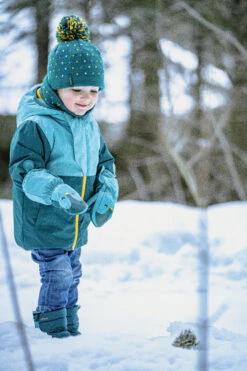 WEDZE Kids' Ski Mittens - Blue -WEDZE SHOP kids ski mittens warm blue 11