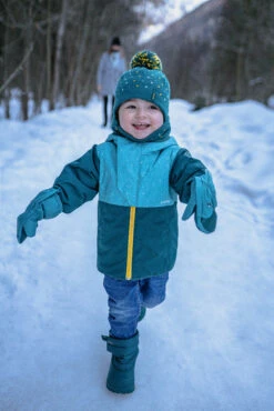 WEDZE Kids' Ski Mittens - Blue -WEDZE SHOP kids ski mittens warm blue 15