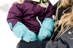 WEDZE Kids' Ski Mittens - Blue -WEDZE SHOP kids ski mittens warm blue 9