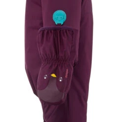 WEDZE Kids' Ski Mittens - Purple -WEDZE SHOP kids ski mittens warm purple 3