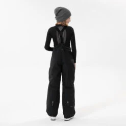 WEDZE Kids’ Ski Pants - 500 PNF Black -WEDZE SHOP kids ski pants 500 pnf black 7