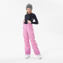 WEDZE Kids’ Ski Pants - 500 PNF Pink -WEDZE SHOP kids ski pants 500 pnf pink 3