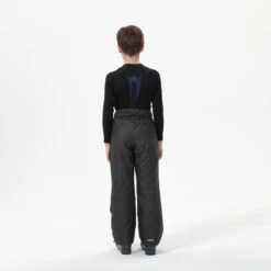 WEDZE Kids' Ski Pants - PA 100 Grey -WEDZE SHOP kids ski pants pa 100 grey 3