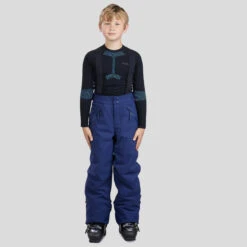 WEDZE Kids' Ski Pants - PA 900 PNF Blue -WEDZE SHOP kids ski pants pa 900 pnf blue 3