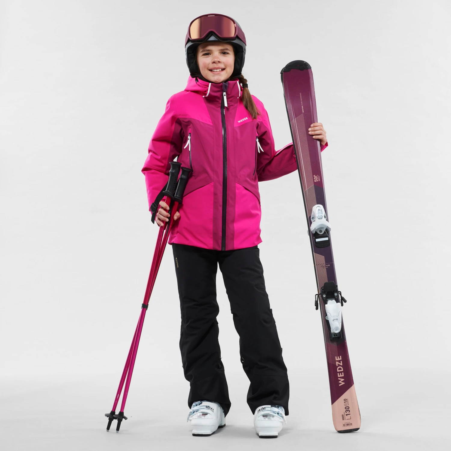 WEDZE Kids’ Ski Pants - PNF 900 Black 3 WEDZE Kids’ Ski Pants - PNF 900 Black - Image 3