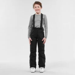 WEDZE Kids’ Ski Pants - PNF 900 Black 17 WEDZE Kids’ Ski Pants - PNF 900 Black -WEDZE SHOP kids ski pants pnf 900 black 3