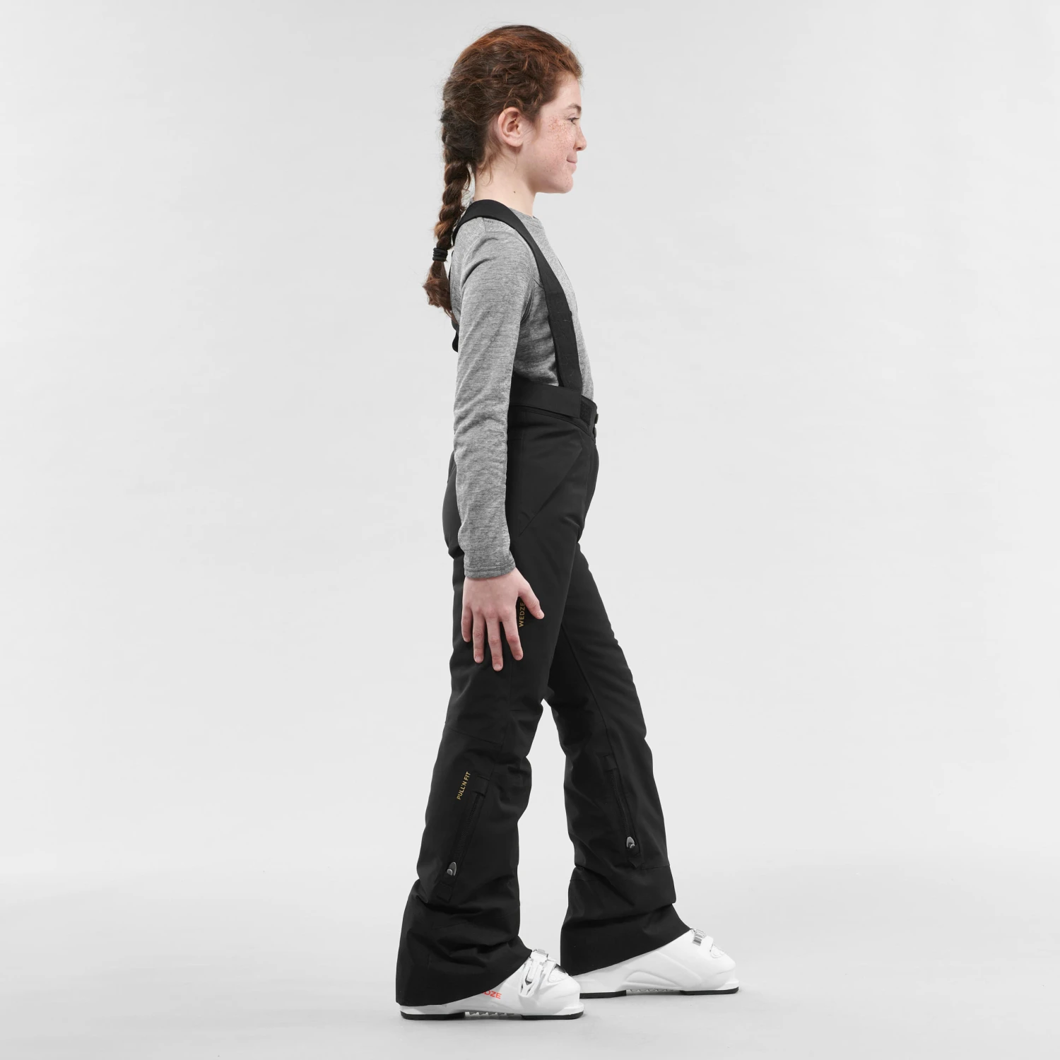 WEDZE Kids’ Ski Pants - PNF 900 Black 6 WEDZE Kids’ Ski Pants - PNF 900 Black - Image 6